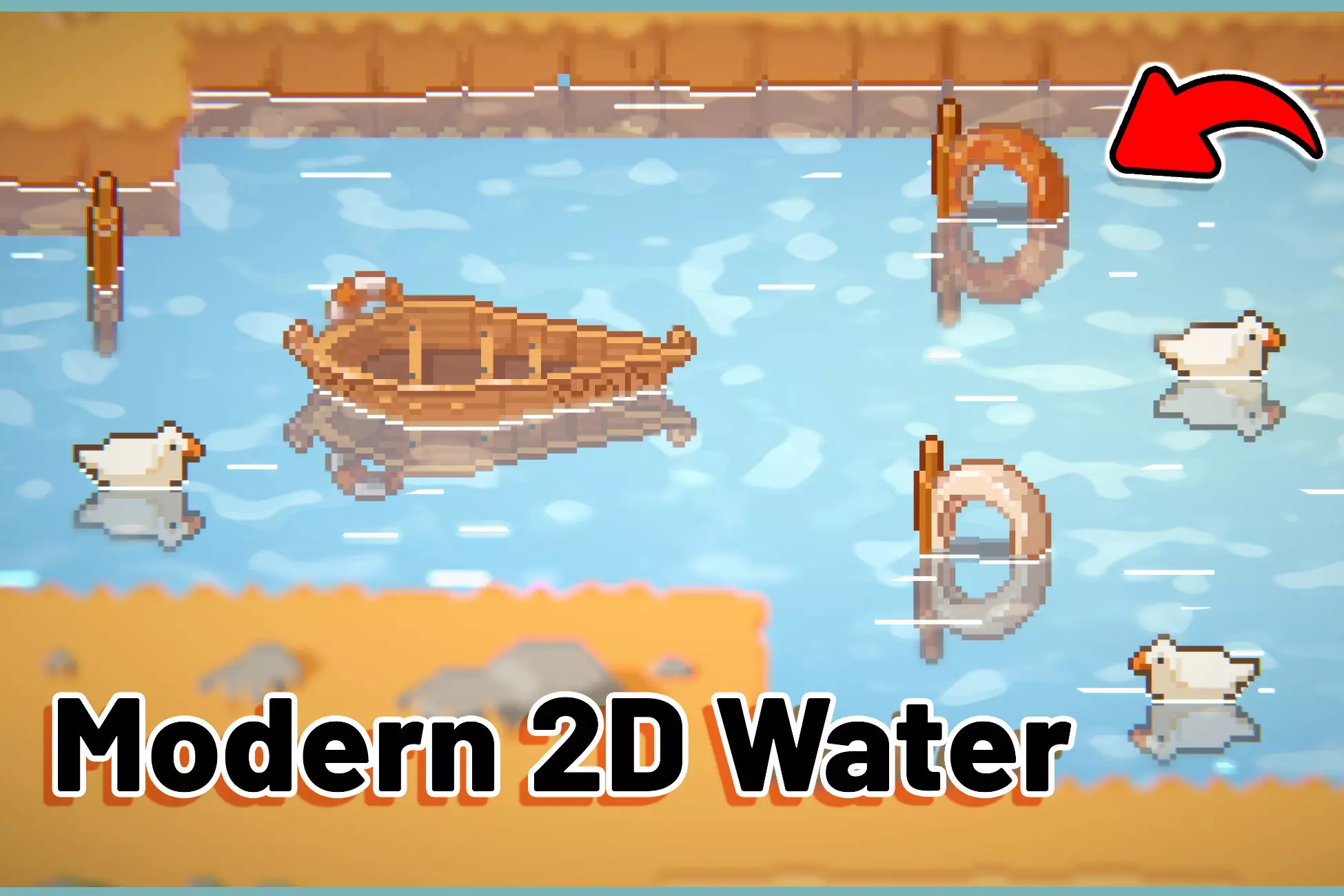 如何在 Unity 實現 2D 水流效果 - Modern 2D Water